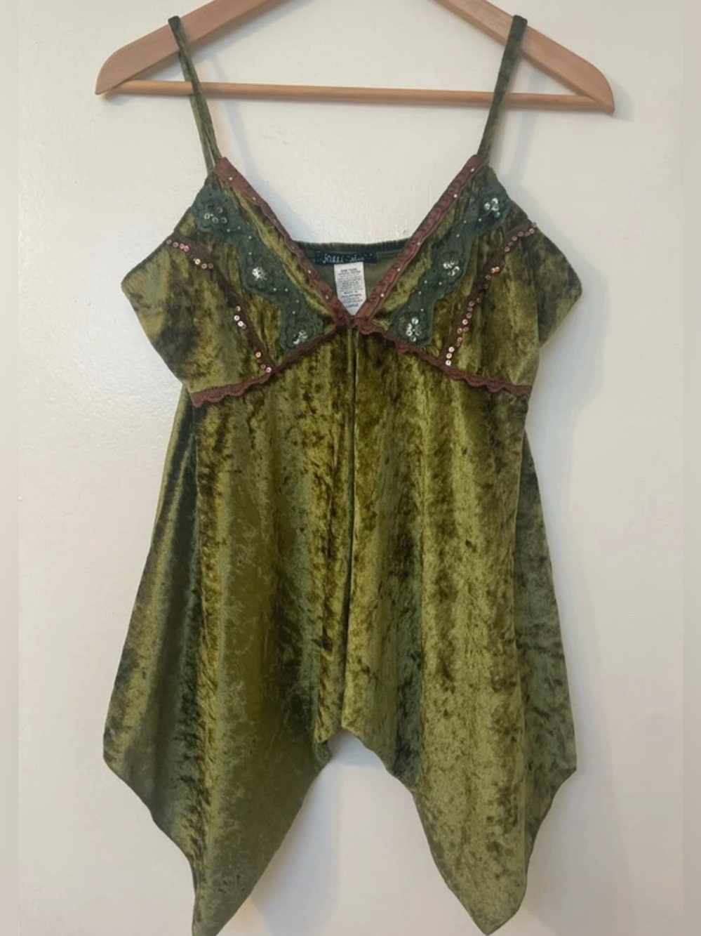 Y2K Nikkie Mae Earthy Fairy Babydoll Cami